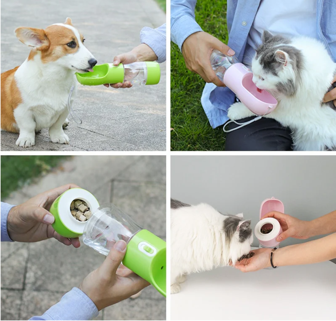 Termo dispensador de agua + porta snacks