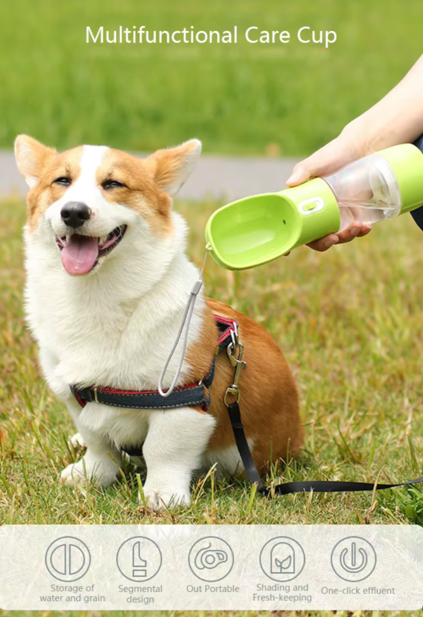 Termo dispensador de agua + porta snacks