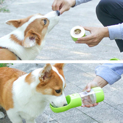 Termo dispensador de agua + porta snacks