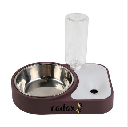 Comedero con dispensador de agua